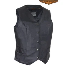 Women’s Classic Style Black Concealed Carry Gun Pocket Vest - free shipping