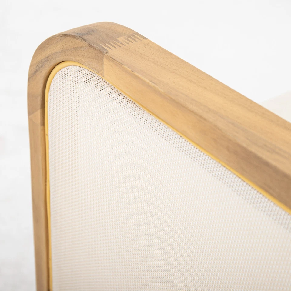 Silla Club Patio Exterior Moderna, Individual, Tela Beige Repelente al Agua Foto 4 de 4