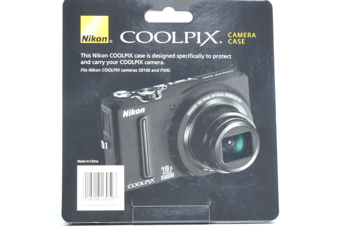 Nikon CoolPix S9100/P300 Deluxe Compact Leather Camera Case Nikon CoolPix S9100/P300 Deluxe Compact Leather Camera Case
