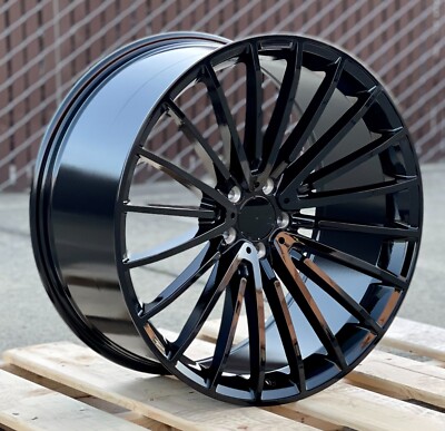 19'' Gloss Black Wheels Fits Mercedes CLA250 C300 C350 C400 E350 E300 S500 AMG