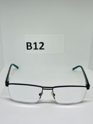 Link Occhiali 5385 C21 Black Brown Half Rim Eyeglasses Frames 56