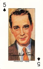 FRANCHOT TONE Star of the Silver Screen Single Swap Playing Card