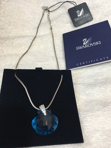 Swarovski Crystal Necklace Blue Scallop 