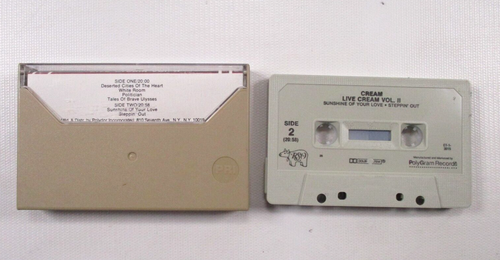 Cream Live Cream Vol II 2 RSO Polygram Cassette Tape Tested - Picture 2 of 4