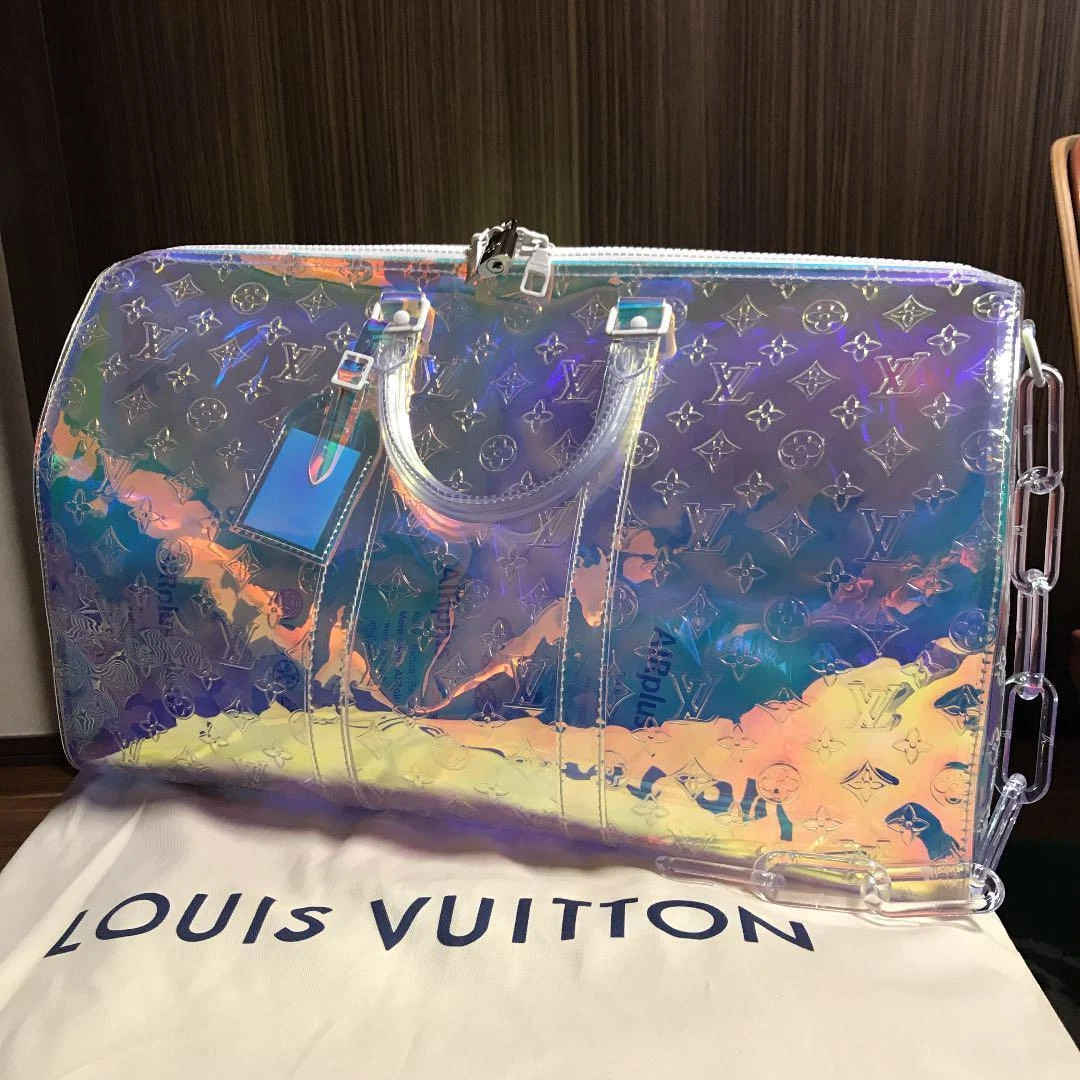 Louis Vuitton Virgil Abloh Keepall 50 Prism 19SS Boston Bag M53271