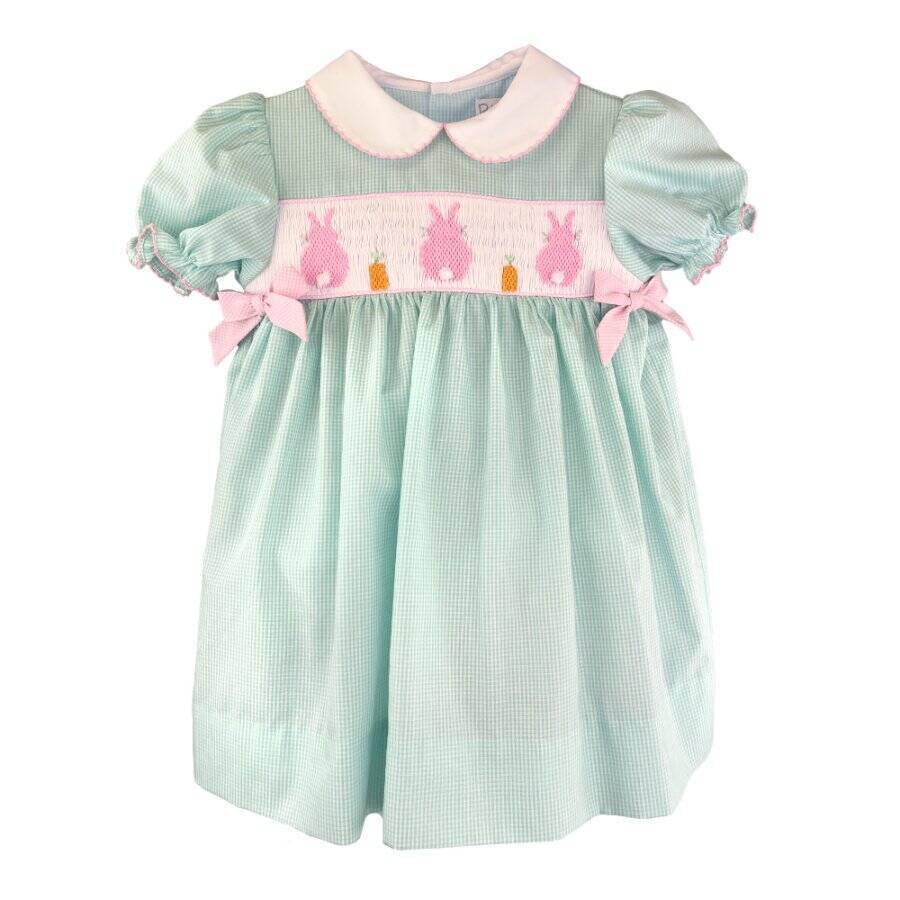Petit Ami Aqua Check Pink Easter Bunny Smocked Dress Set 12 18 24 Months | eBay Petit Ami Aqua Check Pink Easter Bunny Smocked Dress Set 12 18 24 Months | eBay