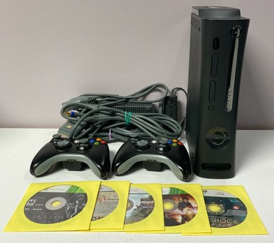 Xbox 360 Elite Black Fat Jasper Console 120GB WiFi Controllers Games System Lot eBay