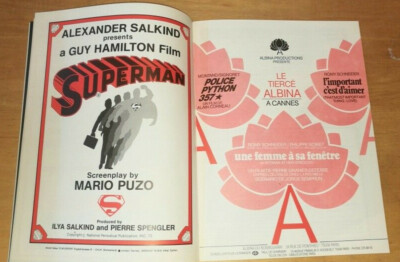 CINEMA CANNES LE FILM FRANCAIS 24. MAI 1976 PUB SUPERMAN GUY HAMILTON DE FUNES