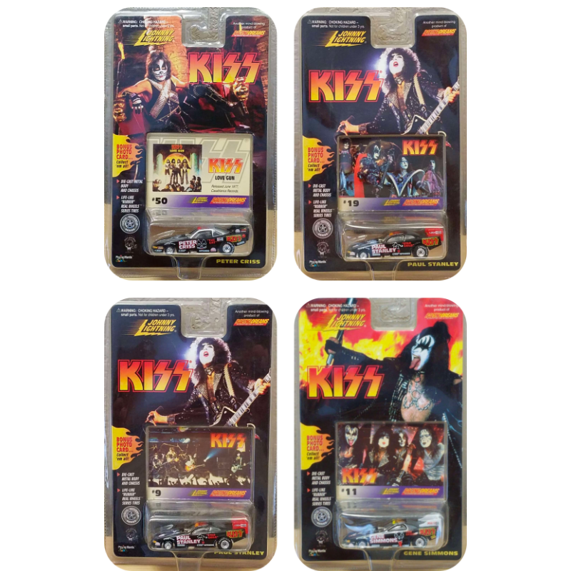 Johnny Lightning Kiss Collectibles Cars Racing Dreams Die Cast 4 Sets of Cars
