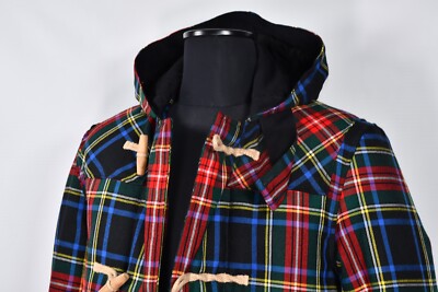 Gloverall Duffle Coat チェック柄 Gloverall X Lochcarron Tartan Check Stewart Black Insulated