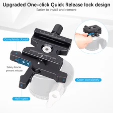 ARTCISE QR Quick Release Clamp Arca Swiss/RRS Dovetail to Picatinny Adapter