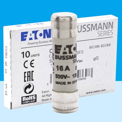 Compre su Fusible Bussmann C10g16 Cilindricos 10 X 38mm Clase Gg 500v por MXN 82.14