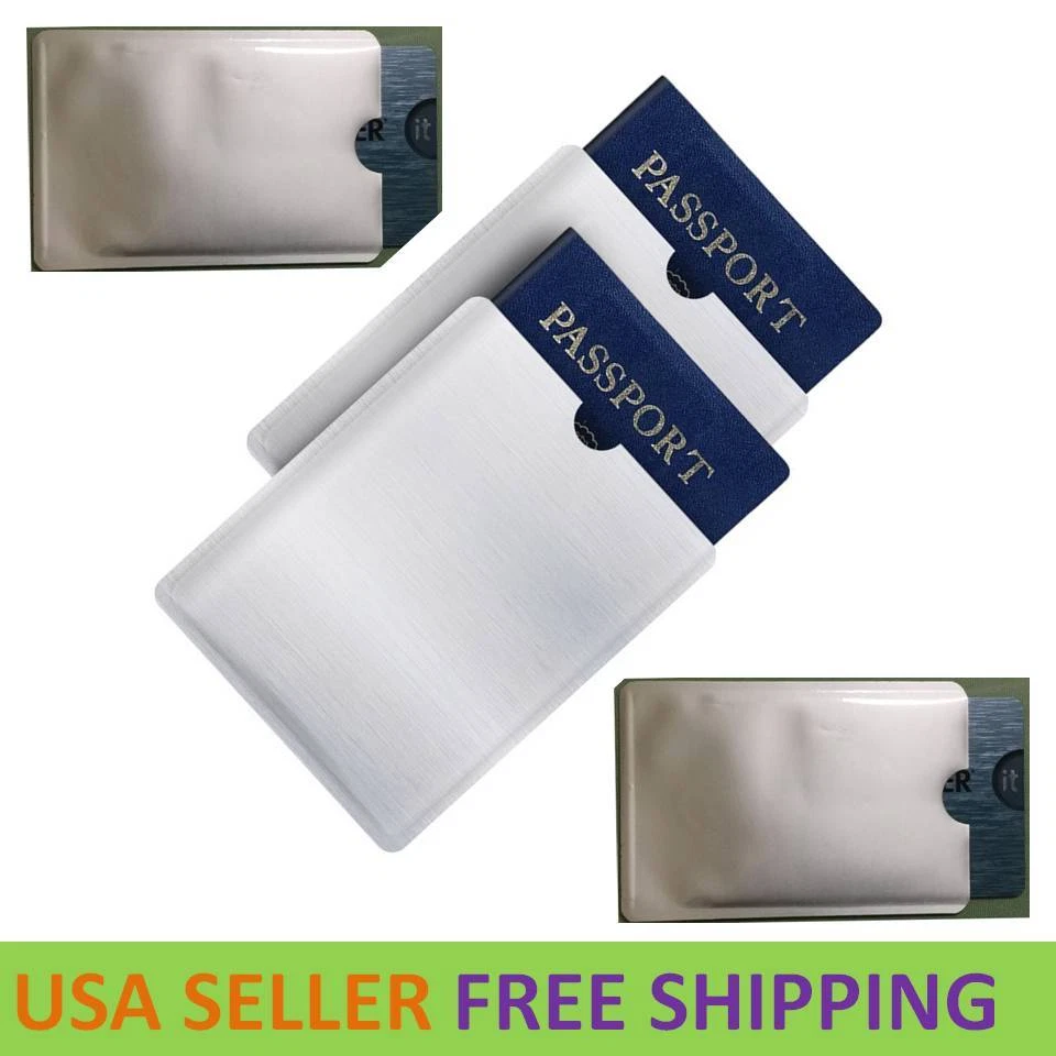 GDEB TUCANA PRO RFID Blocking Sleeves Travel Set for Security of Credit/Debit Cards and Passport