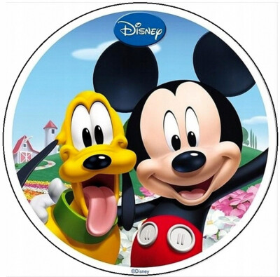 NEU Mickey Maus Pluto Tortenaufleger Oblate Dekorpapier Tortendekoration Party