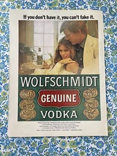 Vintage 1973 Wolfschmidt Vodka Print Ad
