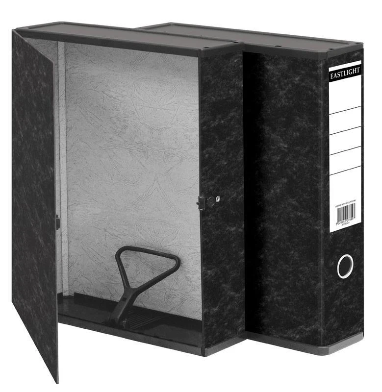 PLASTOREG Eastlight Box File Foolscap 80mm Spine Width Cloud Pack of 10