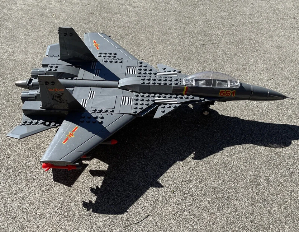 J-15 Flying Shark Fighter Jet Military Plane Building Blocks Bricks toy - Image 2 of 4
