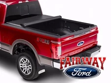 17 thru 26 Super Duty OEM Ford Premium Soft Roll-Up Tonneau Cover 8' Long Bed