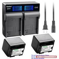 Kastar Battery LCD Rapid Charger for Canon BP-727  Canon VIXIA HF R52 HFR52
