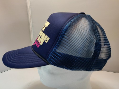 Boot Scootin' Boogie Nights Trucker Hat Blue 70's 80's Snapback - Picture 2 of 6
