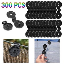 300 PCS Upgrade Shade Cloth Heavy Duty Lock Grip - Shade Cloth Plastic Clips