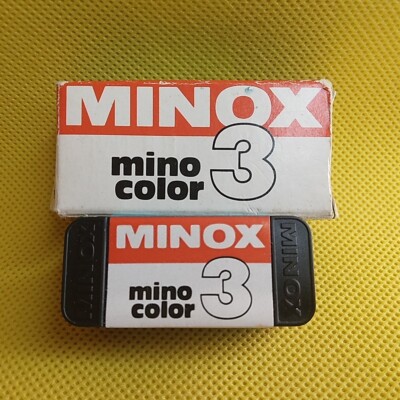 MINOX CAMERA MINO COLOR 3 ASA 100 COLOR PRINT FILM 15 EXPOSURE EXP 1986 TornSide