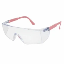 Boxer Clear Lens Pink Temple, Safety Glasses, Anti-Scratch-Fog (Pack of 1)