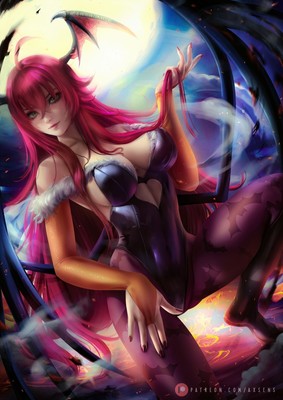 Rias Gremory High School DxD Anime Girl HD Print Canvas Manga Poster SFW