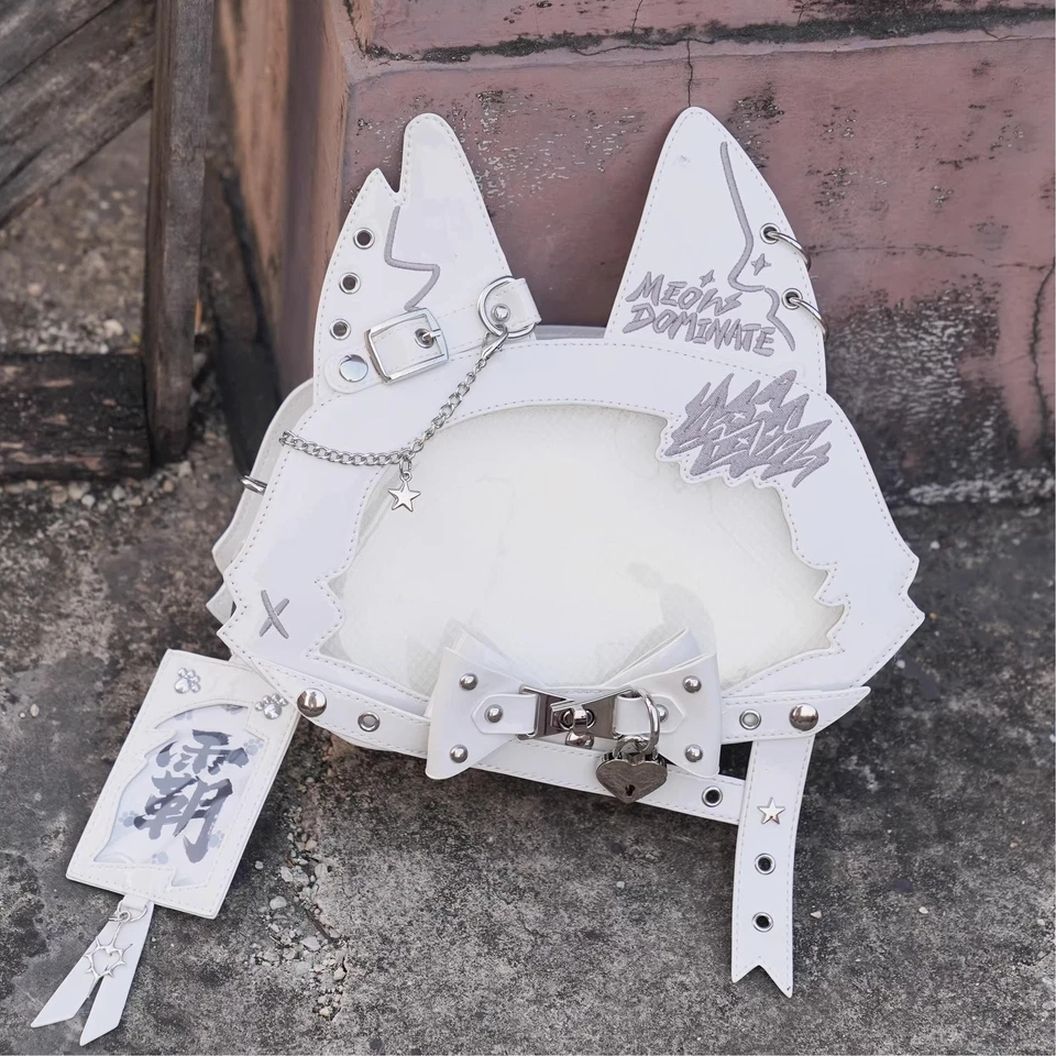 Girl Bow Cat Laser Ver Handbag Itabag Cosplay Messenger Bag Badge Doll Shows Bag - Image 2 of 4