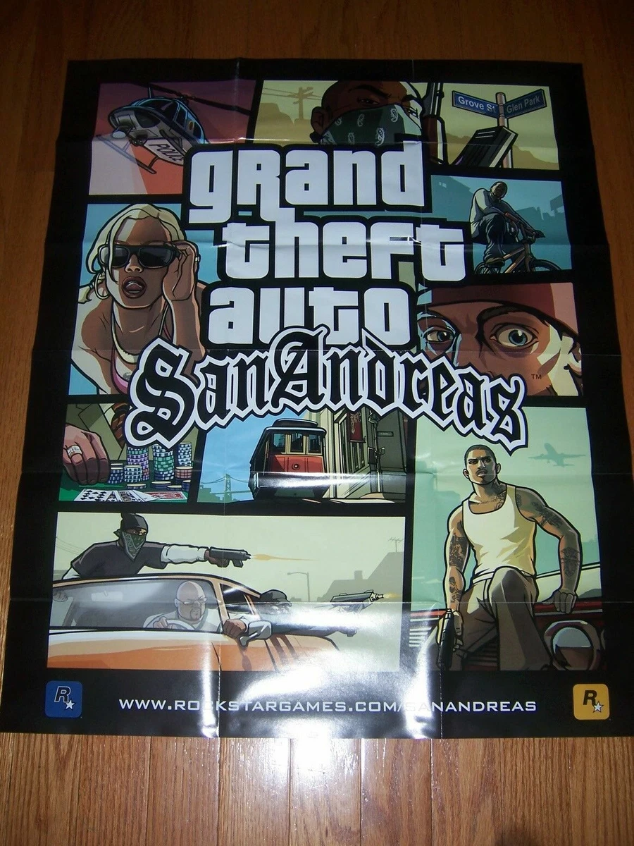 GTA 5 Poster San Andreas Poster Gta 5 Video Game (Download Now) 