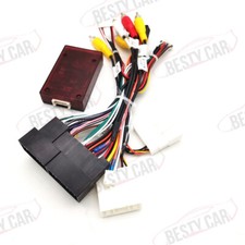 For Hyundai KIA w/ SPDIF AMP 24p Camera Car Radio Stereo Power Wiring Harness