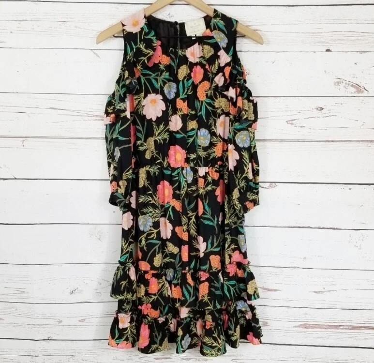 Abito Kate Spade floreale fiori spalle fredde