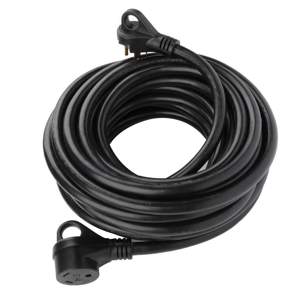 50 Ft 30 Amp RV Extension Cord TT-30 Power Supply Cable Fit for Motorhome Camper