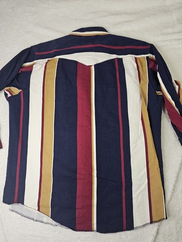 Vintage Wrangler Brushpopper Western Pearlsnap Shirt 3XLT - Picture 10 of 12