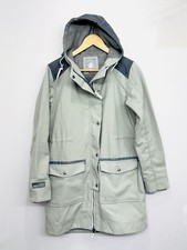 Grey New balance hooded jacket womens medium 990 pinnacle button and zip closure