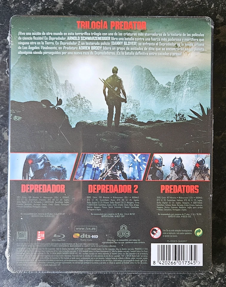 Predator 3 Movie Collection Limited Edition Factory Sealed Blu-Ray Steelbook - Image 2 of 2
