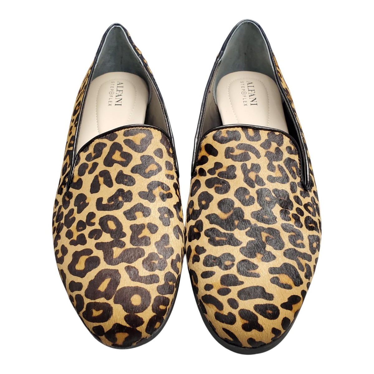 Sacks Fifth Avenue Simba Cheetah Print Calf Hair Loafter Shoes Men 9M‎ Dressy Animal Print M Leather Upper Casual Shoes for Men for sale  main image 4