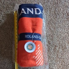 Official Roland-Garros 2020 Beach Towel Orange & Blue New in Wrap Carreblanc