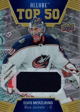 2019-20 Upper Deck Allure Top 50 Jerseys #T5044 Elvis Merzlikins C Jersey - HKY