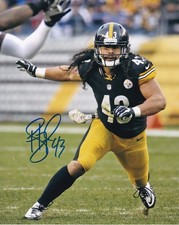 TROY POLAMALU SIGNED AUTOGRAPHED 8X10 PHOTO PITTSBURGH STEELERS