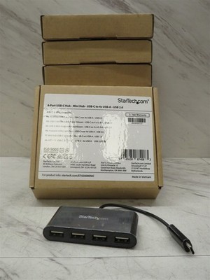 LOT OF 8 ST4200MINIC StarTech 4-Port USB-C Mini Hub USB-C to 4x USB-A - USB 2.0