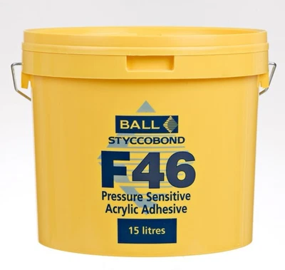 F BALL F.Ball Styccobond F46 Pressure Sensitive Acrylic Vinyl Adhesive 15 litres LVT
