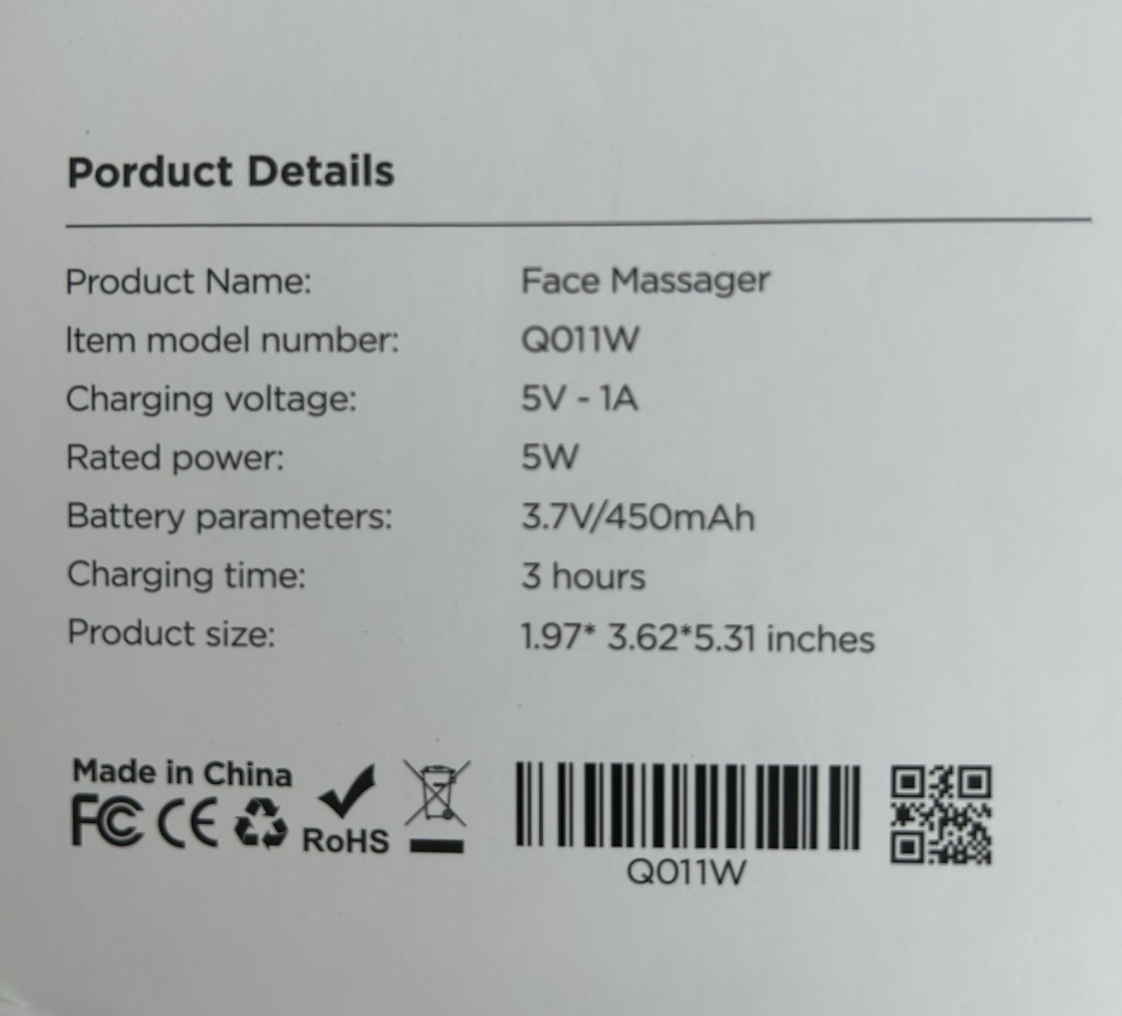 Facial Massager for Face and Neck Face  - PLAVOGUE -New In Box