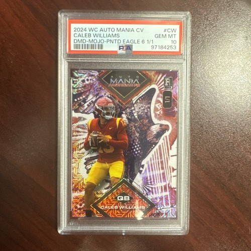 2024 Wild Card Auto Mania American FB Caleb Williams Eagle 1/1 PSA 10