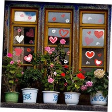 Valentine's Day Window Clings Valentine's Day Decoration Heart Clings for