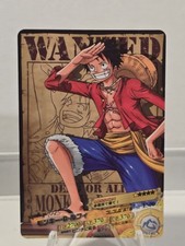     One Piece AR Carddass Monkey D Luffy Wanted 02 Berry Match 2011 Bandai Rare