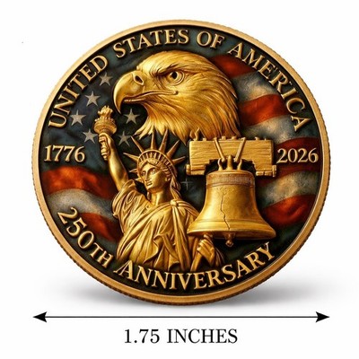 2 COINS 250th Anniversary USA Commemorative Coin