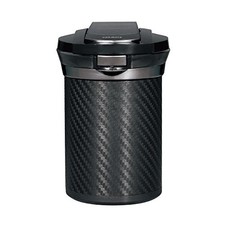 Carmate Premium Car Ashtray Drink Holder Style Carbon Fiber Finish with LED