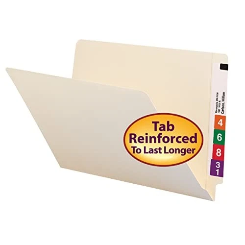 Smead End Tab File Folder Shelf-Master Reinforced Straight-Cut - 27110 - Manila - Image 2 of 4
