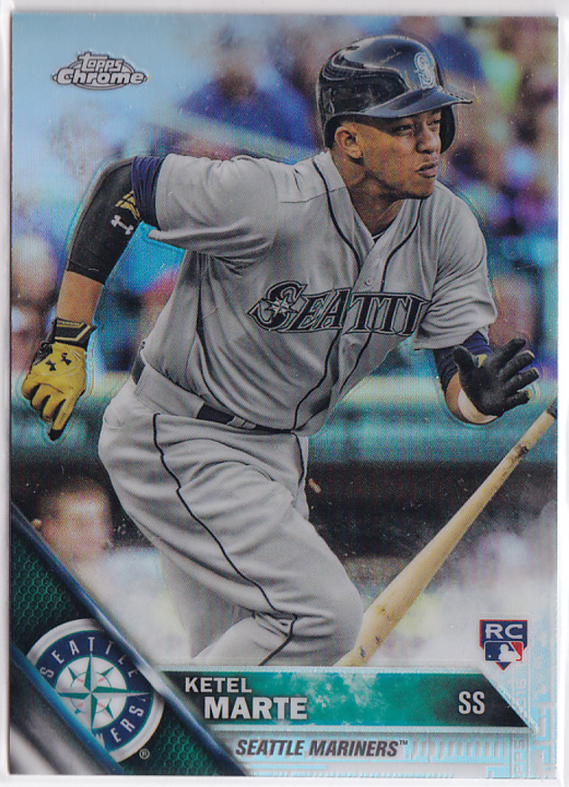 2016 Topps Chrome Refractor #121 Ketel Marte RC